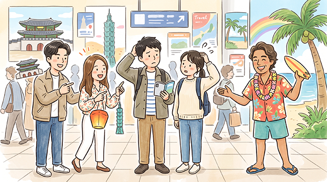 2026年 日本人の海外旅行先ランキング｜韓国・台湾・ハワイなど人気方面を比較