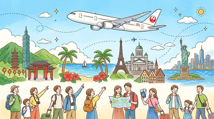 【JAL特典航空券セール】国際線が30%割引！台北7,000マイル・欧州1.6万マイル〜狙い目路線と燃油代・注意点